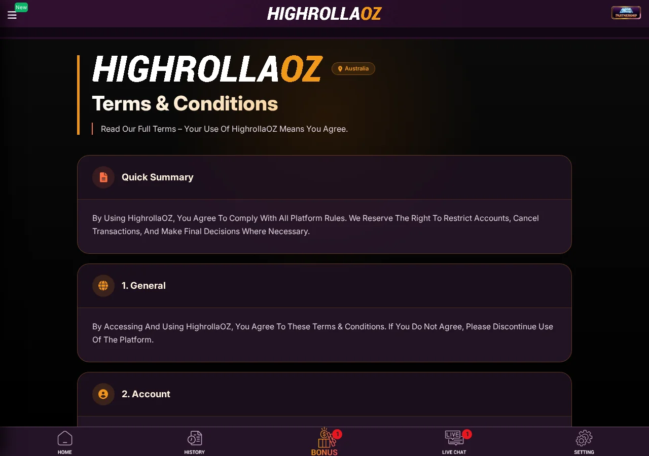 HighRollaOZ licensing safety